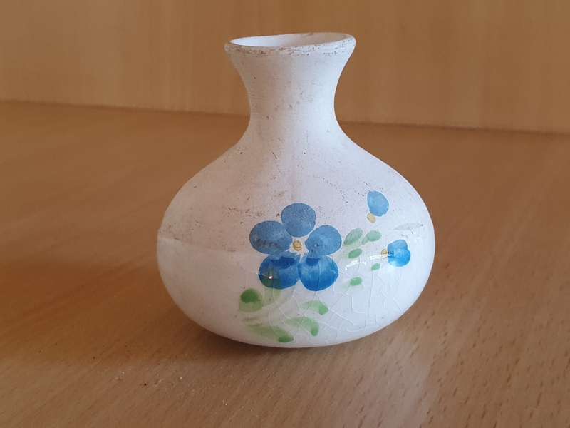 Miniature Floral Vase - height 7cm width 7cm