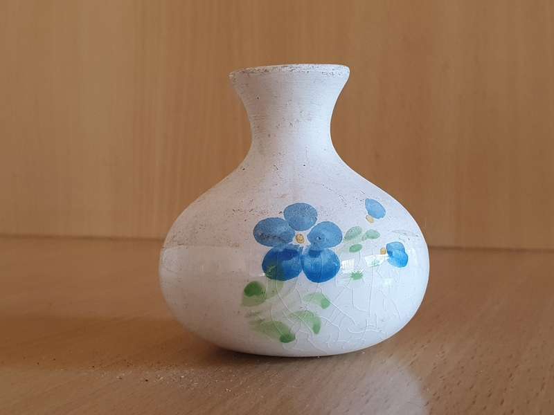 Miniature Floral Vase - height 7cm width 7cm
