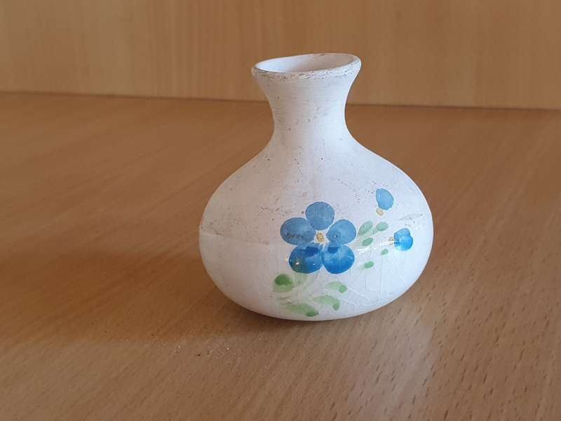 Miniature Floral Vase - height 7cm width 7cm