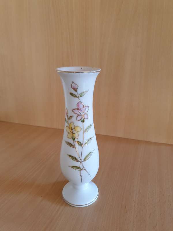 Hand Painted Lamode Floral Vase - height 9cm width 7cm