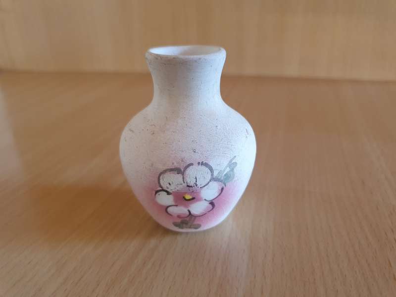 Miniature Floral Vase - height 7cm width 7cm