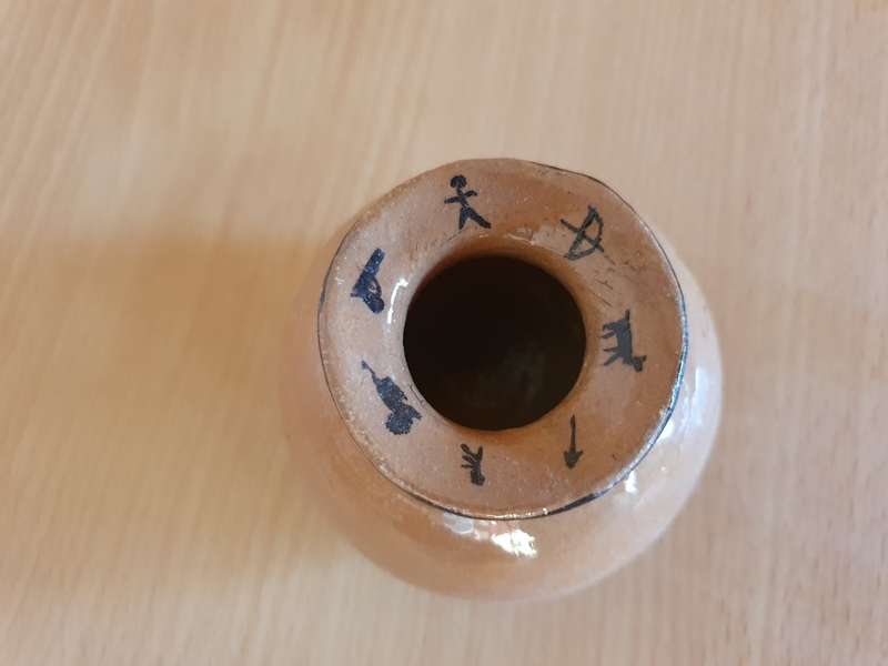 Stoneware Vase - height 7cm width 10cm