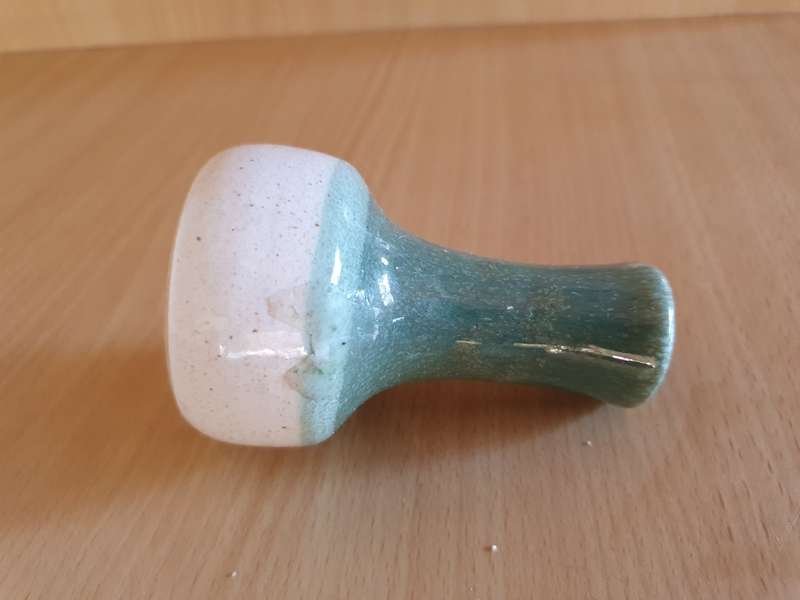 Small Two Tone Ceramic Vase - height 9cm width 6cm