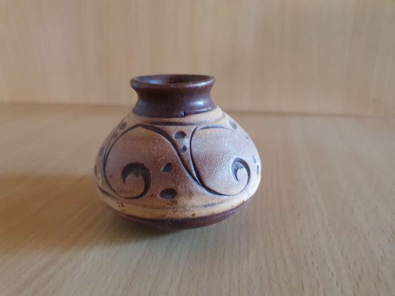 Small Stoneware Vase - height 6cm width 10cm