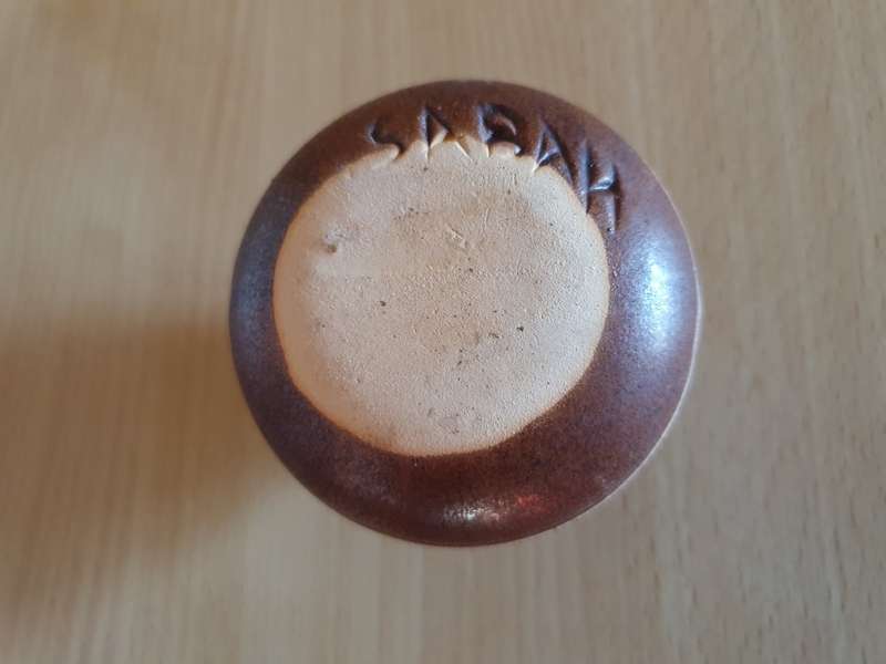 Small Stoneware Vase - height 6cm width 10cm