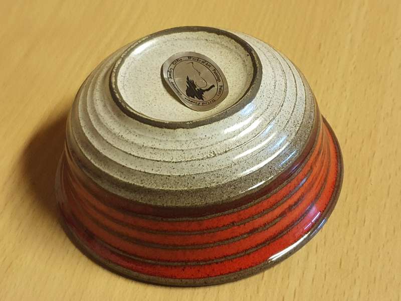 Small Round Red Ceramic Bowl