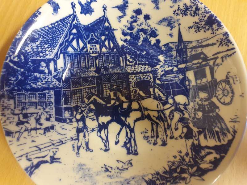 Round Blue & White Bowl - Constantia (width 14cm height 3cm)