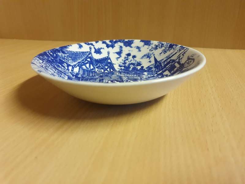 Round Blue & White Bowl - Constantia (width 14cm height 3cm)