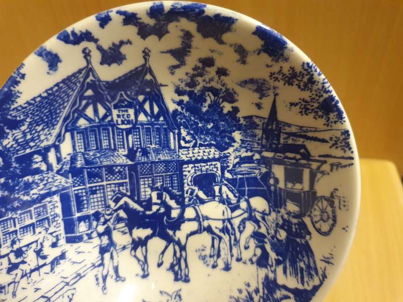 Round Blue & White Bowl - Constantia (width 14cm height 3cm)