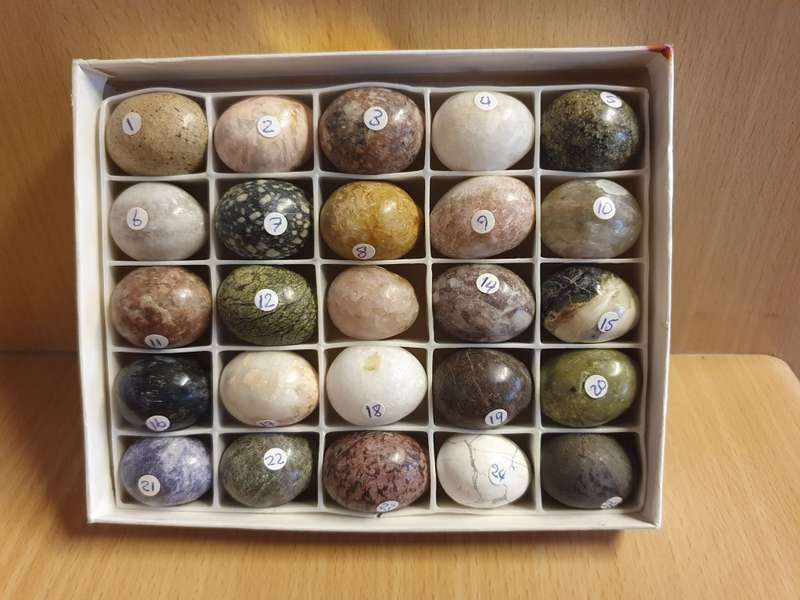 25 Piece Marble Eggs - Gemstones of Zimbabwe