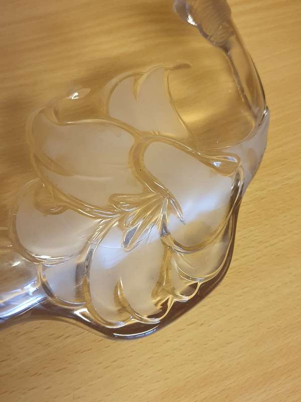 Vintage Glass Platter (39cm x 26cm)