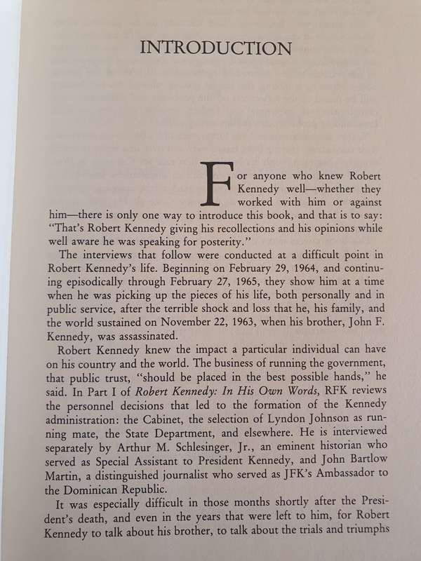Robert Kennedy in His Own Words - The Unpublished Recollections of the Kennedy Year