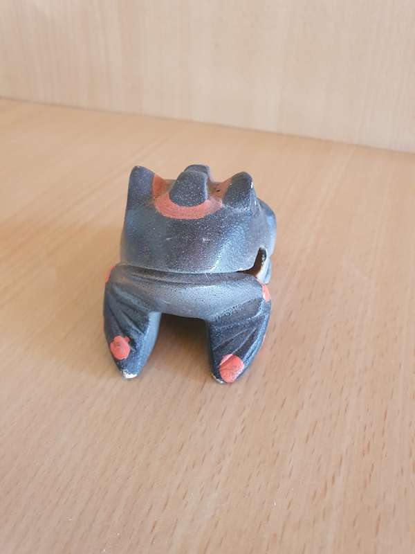 Small Wooden Lucky Frog (11cm x 6cm height 5cm)