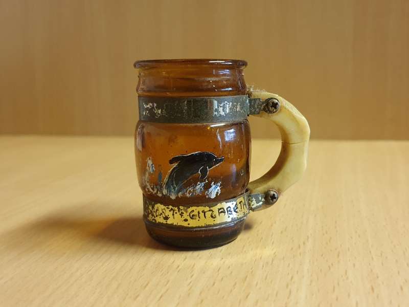Miniature Souvenir Beer Mug - Port Elizabeth - height 6cm width 4cm