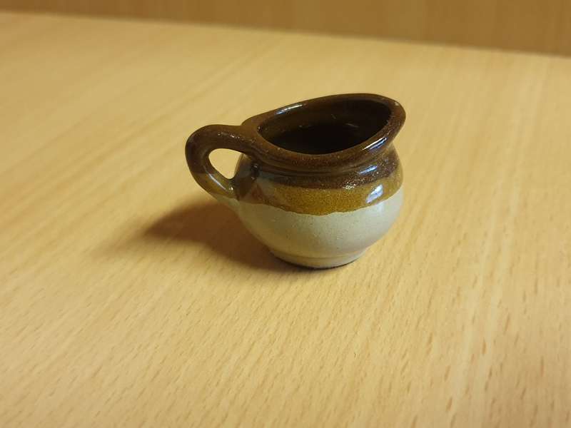Miniature Stoneware Jug - height 3cm width 3cm