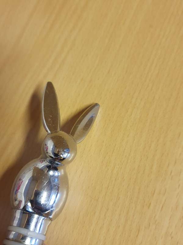 Metal Bunny Bottle Stopper - 10cm x 3cm