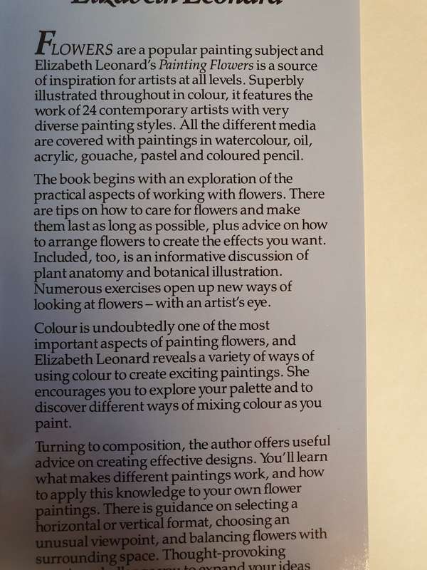 Painting Flowers : Elizabeth Leonard (Hardcover)