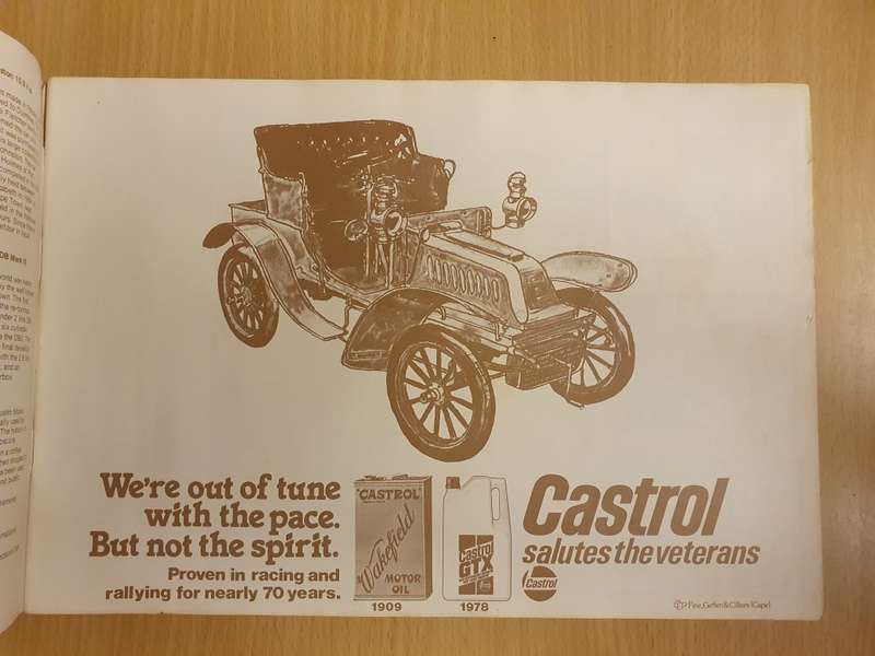 The Veteran & Vintage Car Show. Souvenir Programme 1978