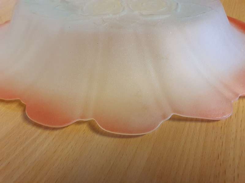 Vintage Frosted Glass Dish (35cm x 23cm height 5cm)