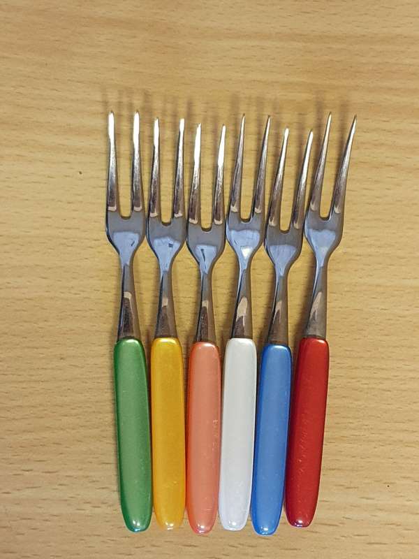 Set of 6 Vintage Pickle Forks