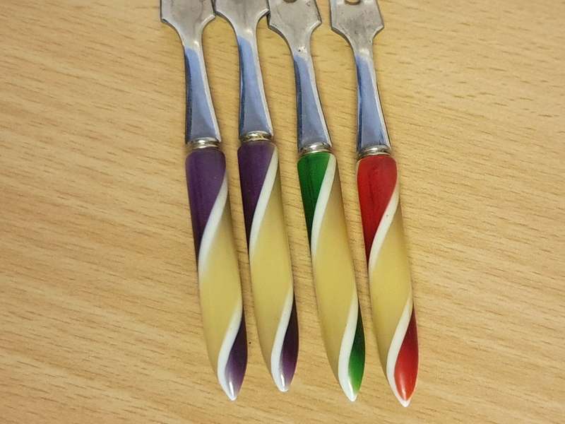 Set of 4 Vintage Pickle Forks