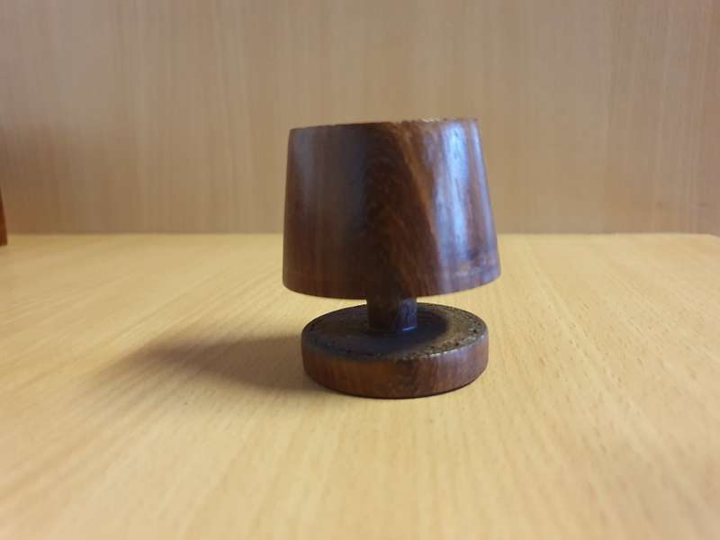 Set of 6 Wooden Mid Century Egg Cups