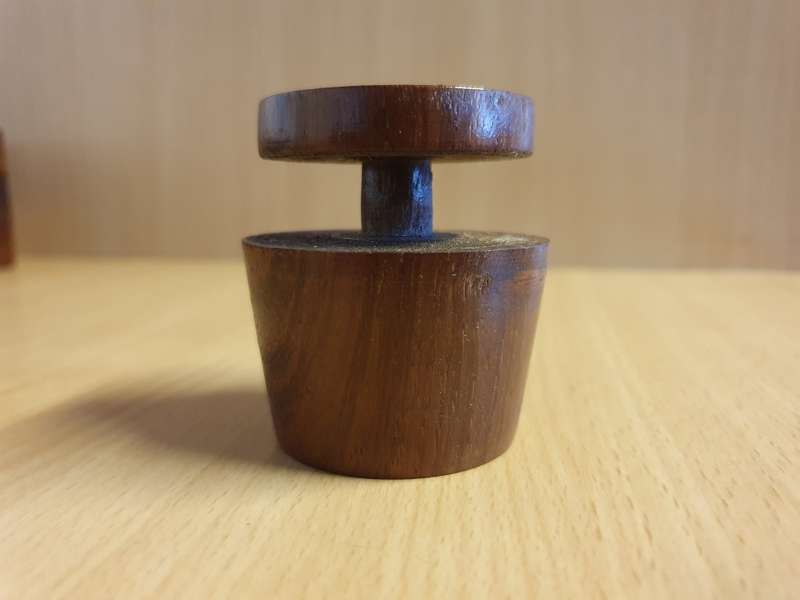 Set of 6 Wooden Mid Century Egg Cups
