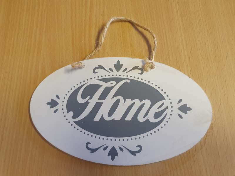 Wall Sign - Home (20cm x 12cm)