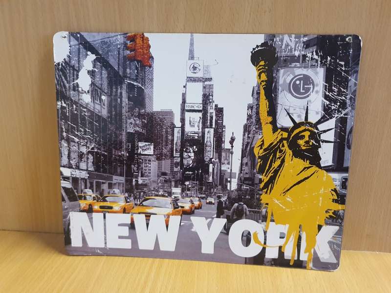 Metal Wall Sign - New York (25cm x 20cm)