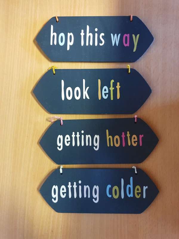 Set of 4 Wall Signs (20cm x 7cm)