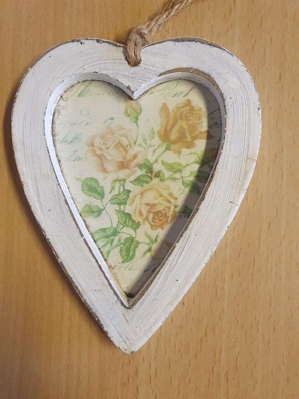Small Heart Shaped Wall Hanging - 12cm x 10cm
