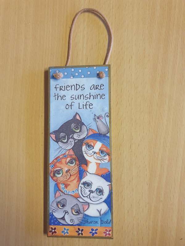 Friends are the Sunshine of Life - 16cm x 6cm