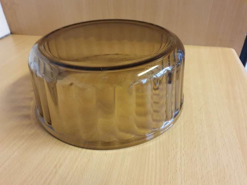 Round Glass Arcopol Bowl, Made in France (width 22cm height 10cm)