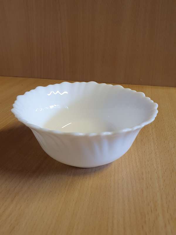 Round White Bowls - width 12cm height 5cm