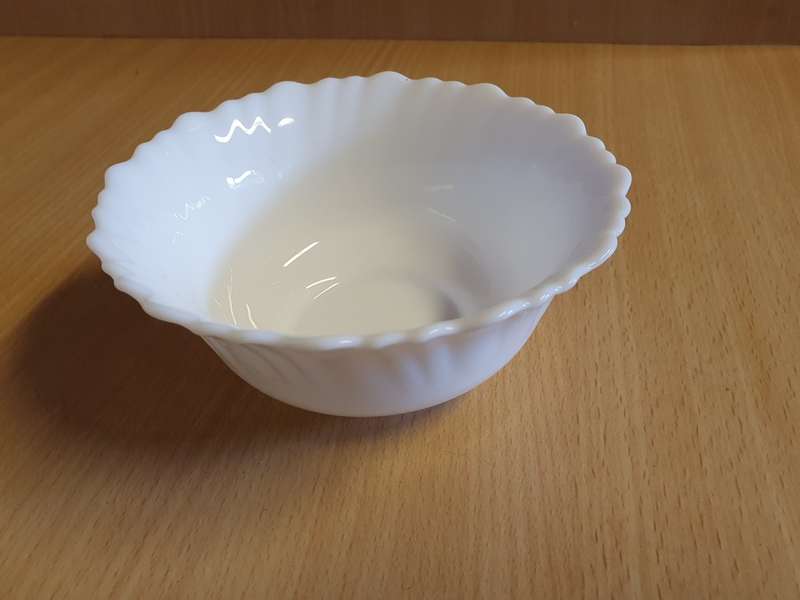 Round White Bowls - width 12cm height 5cm