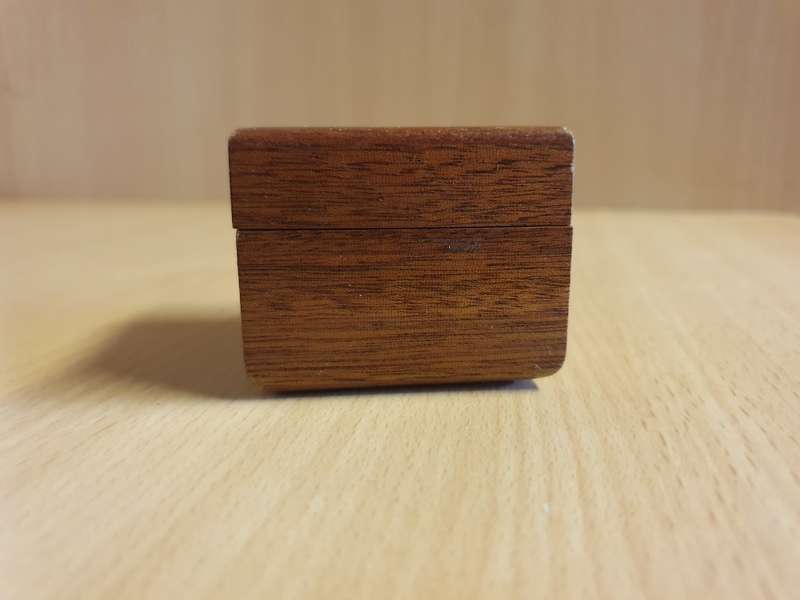 Wooden Trinket Box - 5cm x 5cm height 4cm