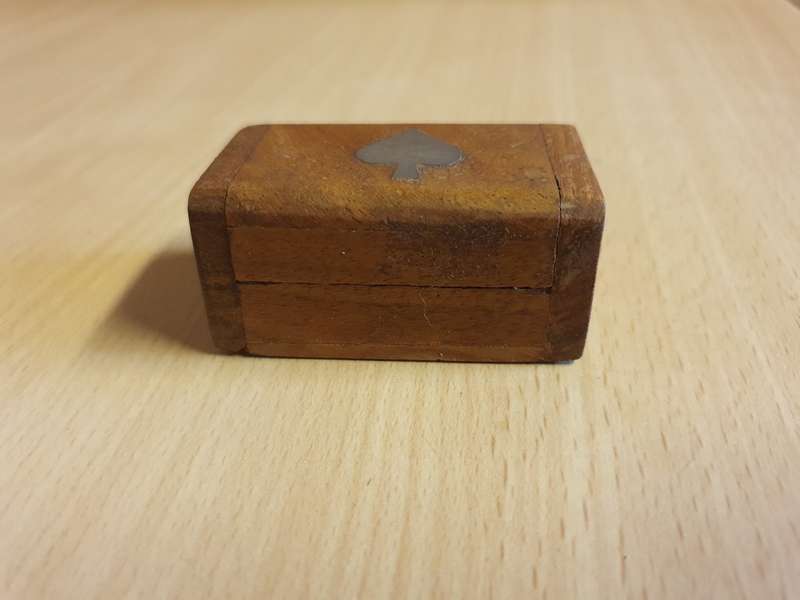 Small Wooden Trinket Box - 6cm x 4cm height 3cm