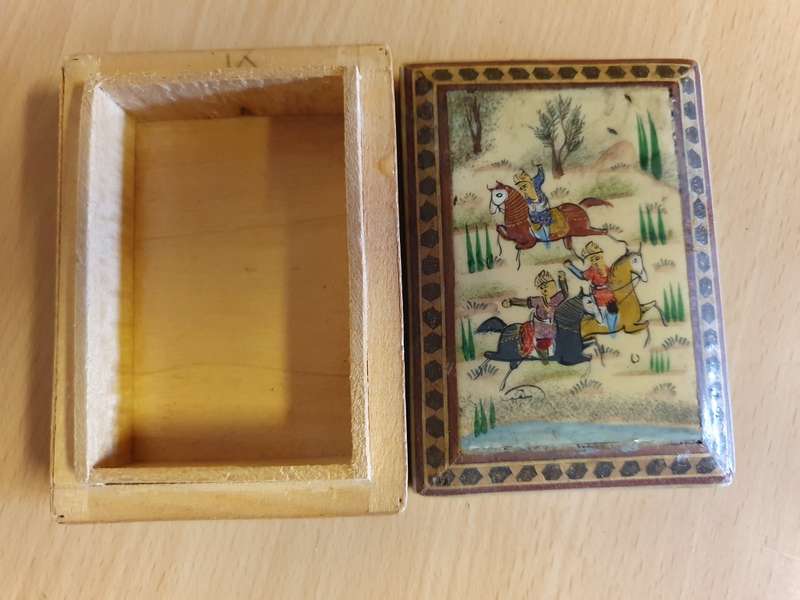 Wooden Trinket Box - 10cm x 8cm height 4cm