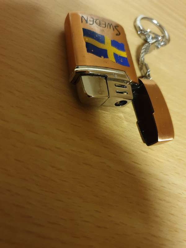 Souvenir Keyring/Keychain Lighter - Sweden