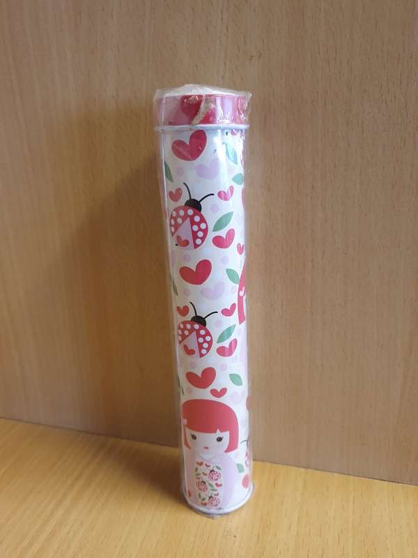 Kimmi Doll Tin with 12 Pencil Crayons