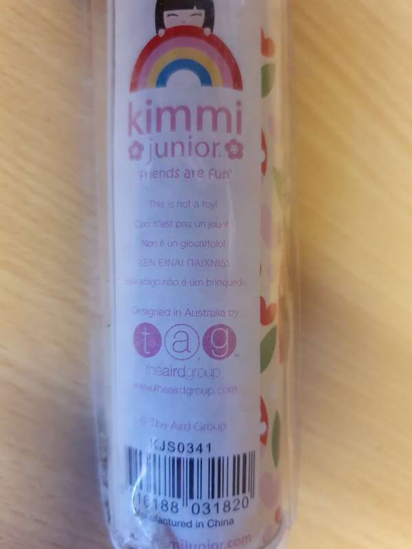 Kimmi Doll Tin with 12 Pencil Crayons