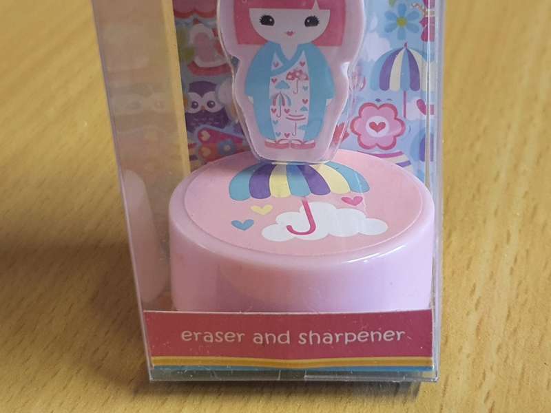 Kimmi Doll Eraser and Sharpener