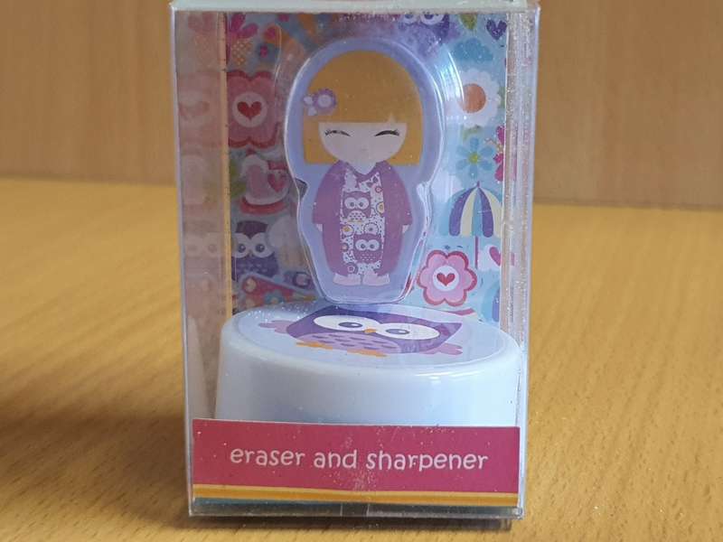 Kimmi Doll Eraser and Sharpener