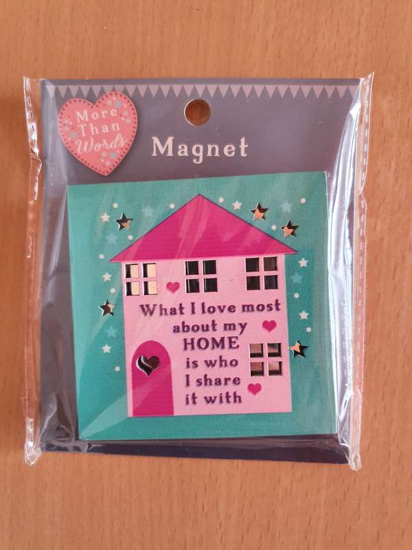 What I love most about my home is who i share it with - Fridge Magnet