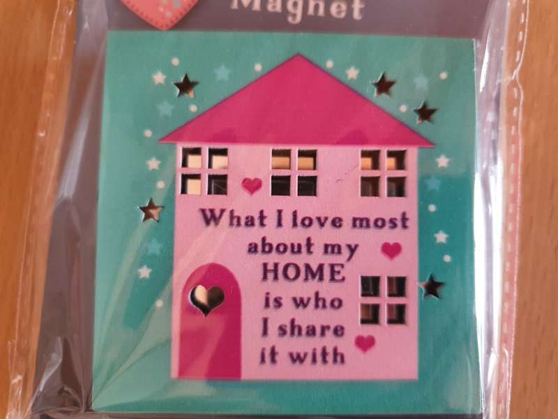 What I love most about my home is who i share it with - Fridge Magnet