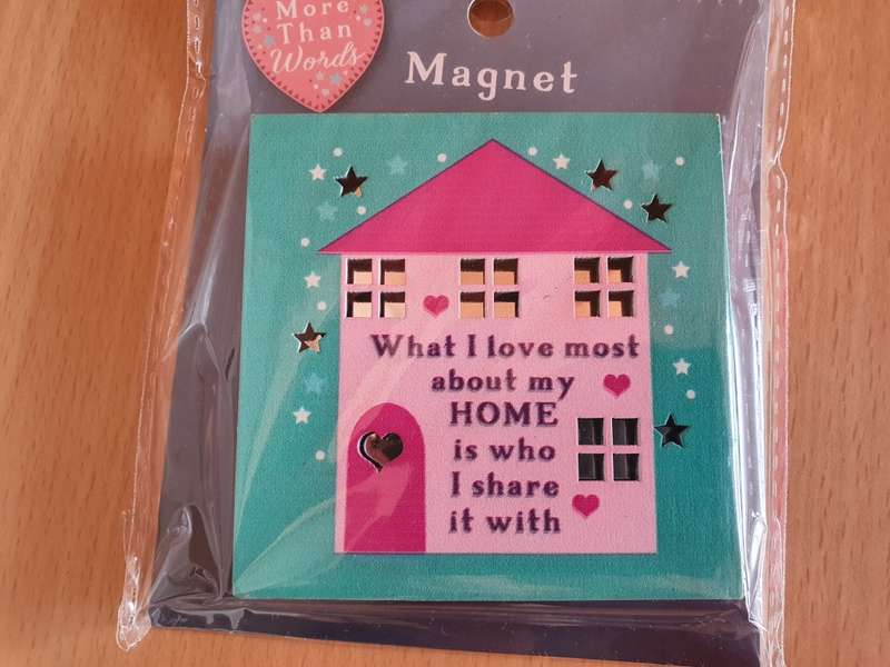 What I love most about my home is who i share it with - Fridge Magnet