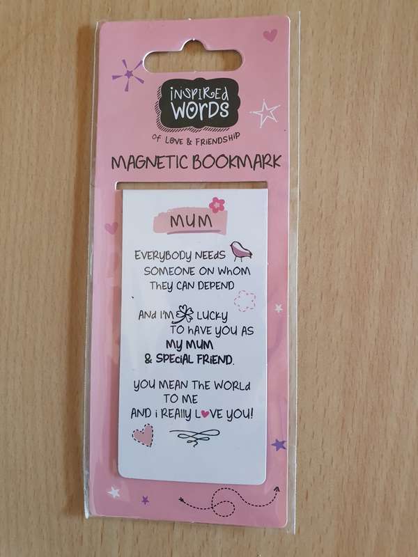 Magnetic Bookmark - Mum - Everybody needs someone on whom they can depend (New condition)
