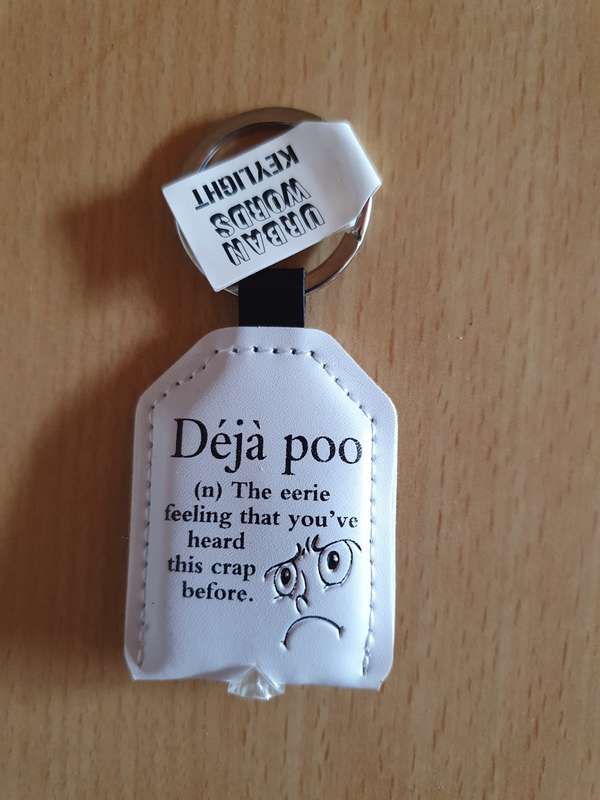 Deja poo Keyring/Keychain (New condition)
