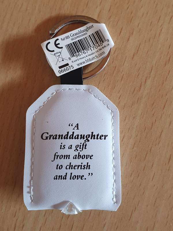 Granddaughter Keyring/Keychain (New condition)