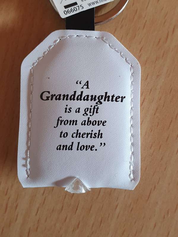 Granddaughter Keyring/Keychain (New condition)
